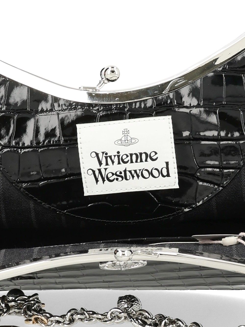 Vivienne Westwood Leather Charm Bag Shoulder Bags - Black | 3a4846241448e252968f6172dca38c0acadb769b