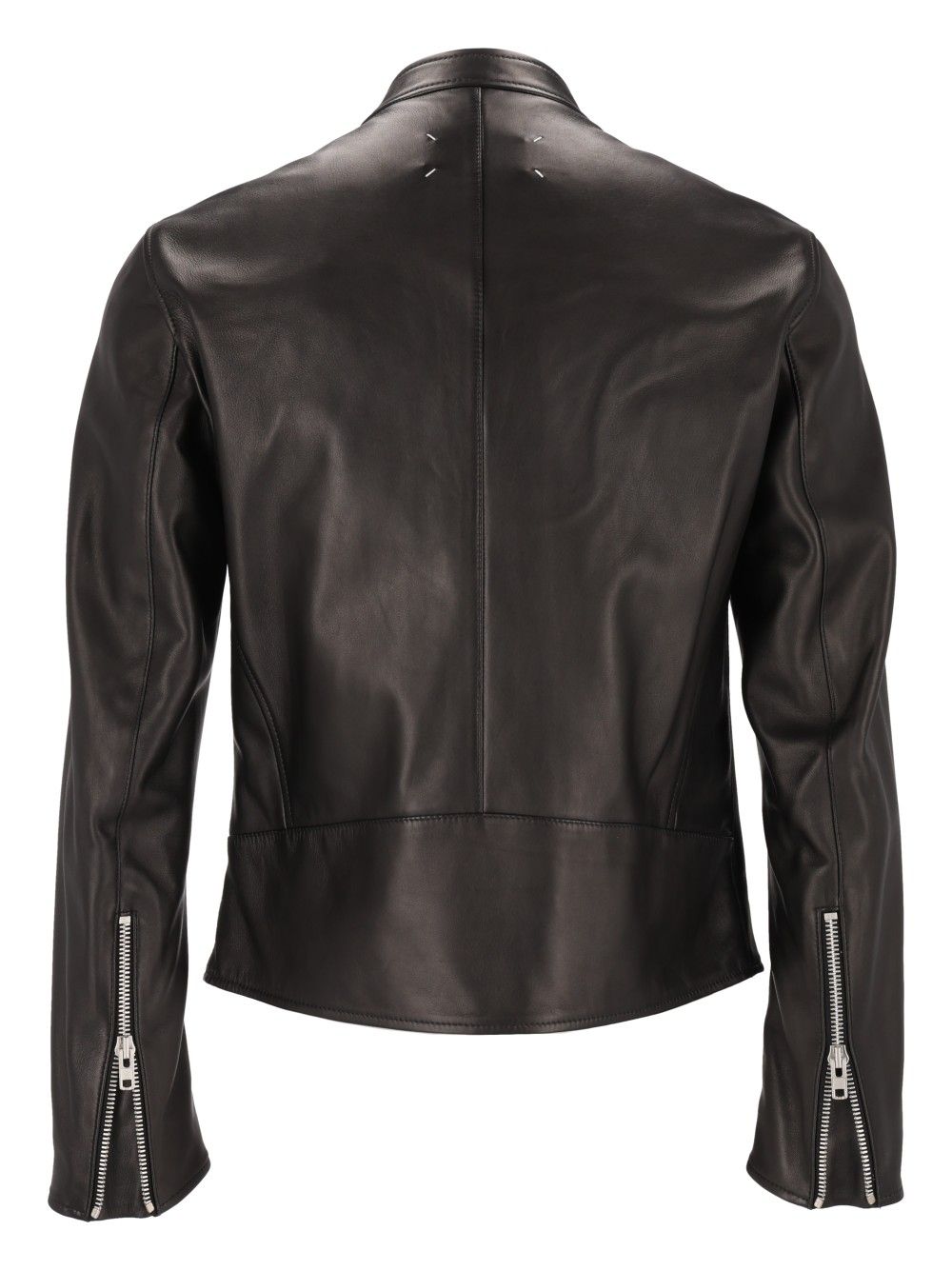 Maison Margiela 5-Zip Leather Jacket Jackets - Black | 1528c1df935cad45c6ce8550036ee6a0449ad6ab