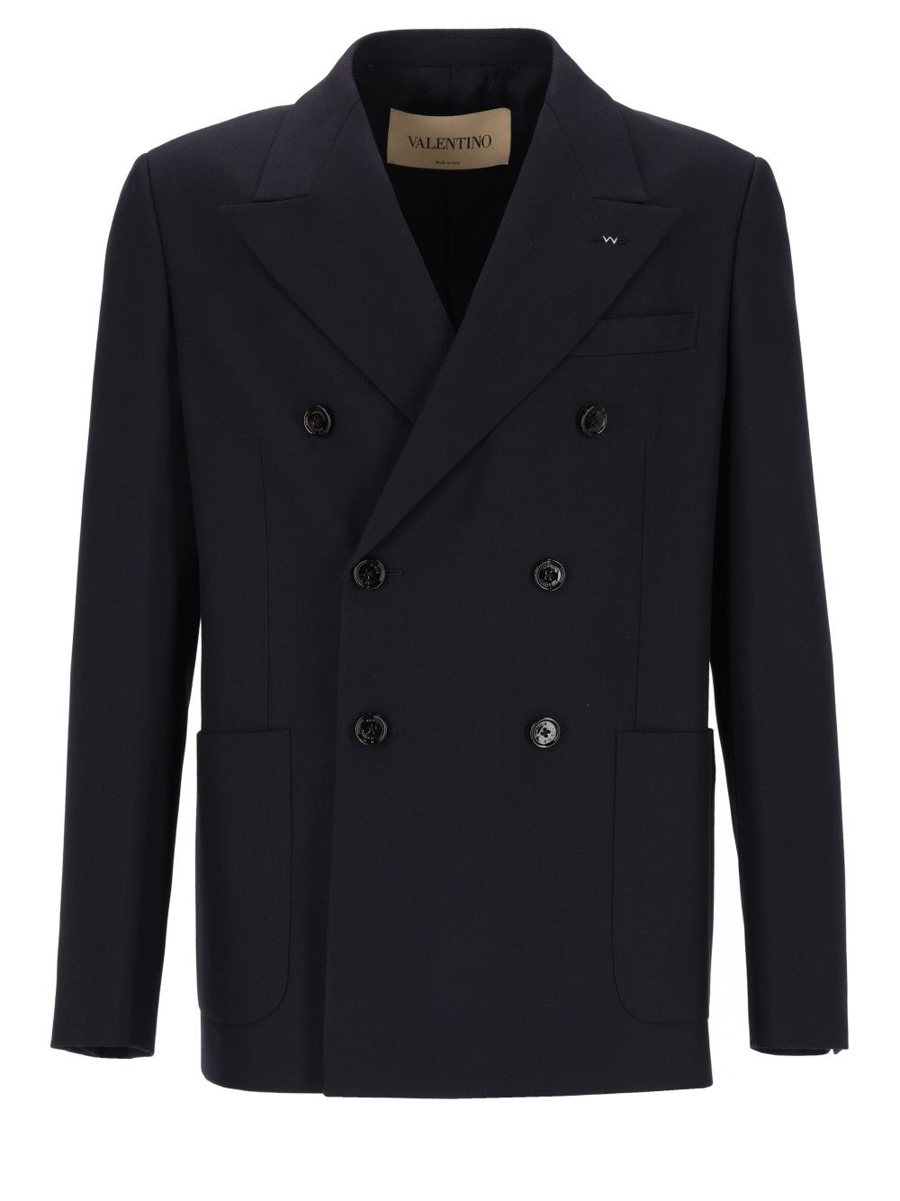 Valentino Garavani Double-Breasted Jacket Jackets - Blue | 269f51fae44eaeb2264858af98283c1c190d1d93