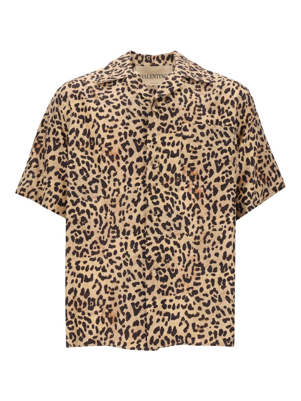 Valentino Garavani Silk Bowling Shirt Shirts - Animalier | 6f2892efade14344e1ac417aea318957c0061255