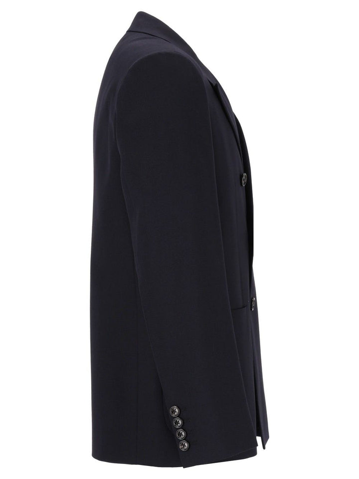Valentino Garavani Double-Breasted Jacket Jackets - Blue | 3908f2f2997645b6601fac809b8f7108e9a9ff26