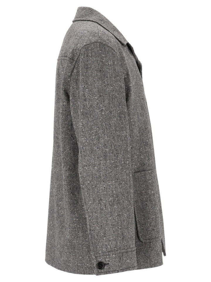 Valentino Garavani Shirt Jacket Jackets - Grey | 17b757dc8e5eb06a3505d7d25eb7d227ddc83ccc