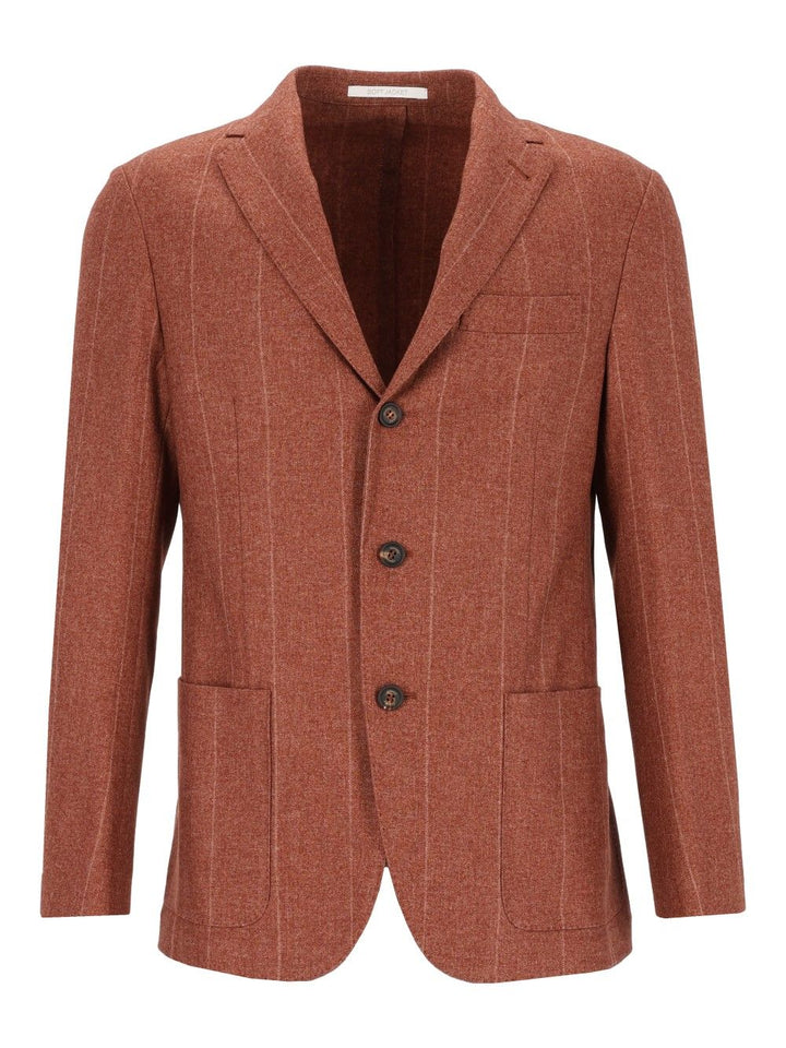 Eleventy Single-Breasted Jacket Jackets - Brown | 79374c88709dcc39b117d7d40cf17fb935fc3508