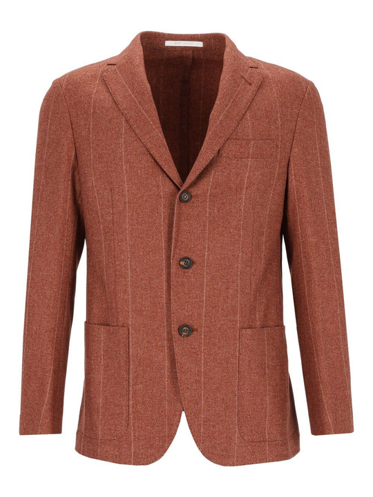 Single-Breasted Jacket Jackets Brown