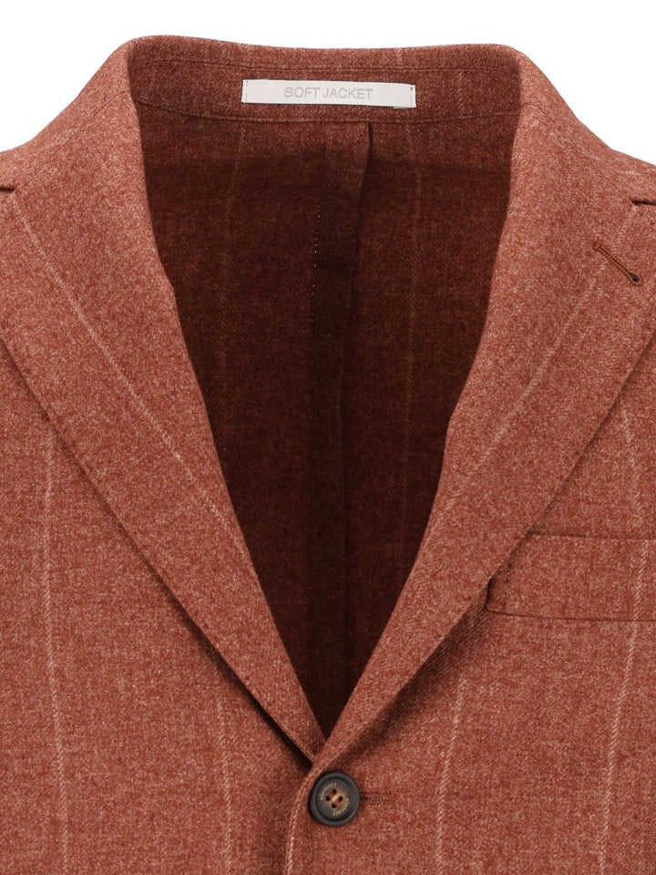 Eleventy Single-Breasted Jacket Jackets - Brown | c5caefc2e5c4cc4a5388eb51d193e0abfad58ad9