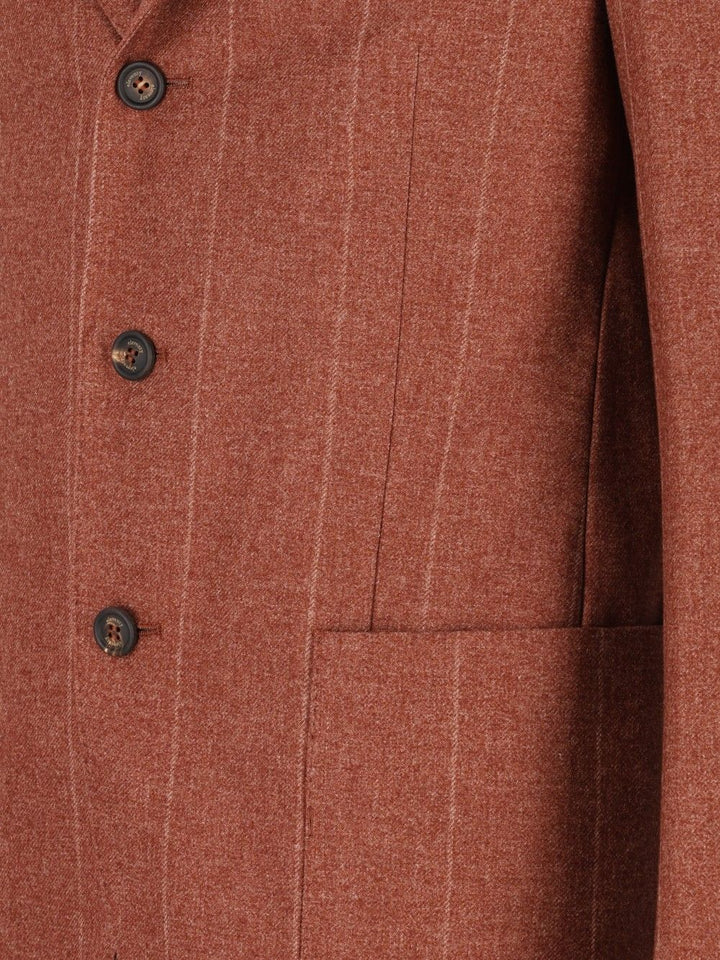 Eleventy Single-Breasted Jacket Jackets - Brown | 8a9163708e94ab866bbba5639251476a6f6aa70e