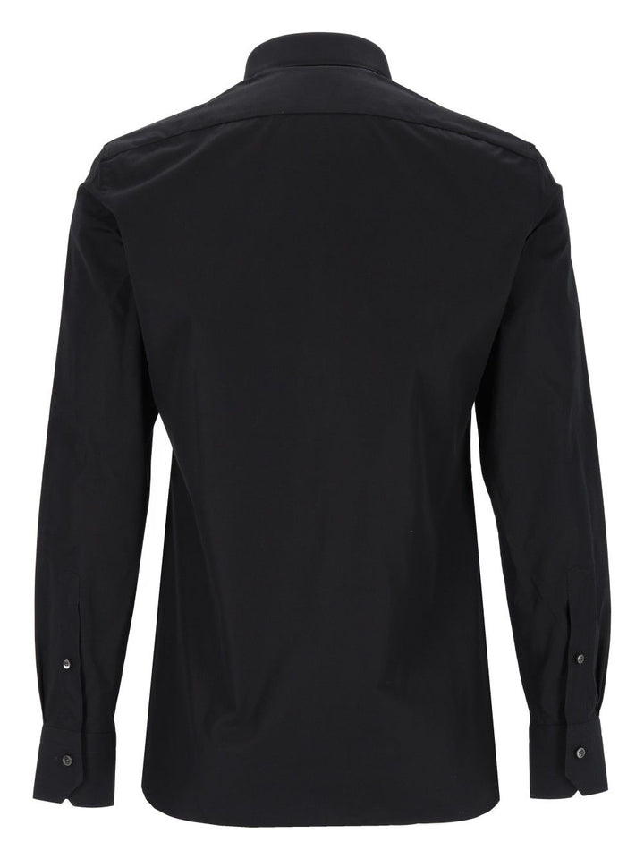 Ermenegildo Zegna Trofeo Cotton Shirt Shirts - Black | 7fa7f7a9918d8007b015f8c86c7f6a817f8cebc0