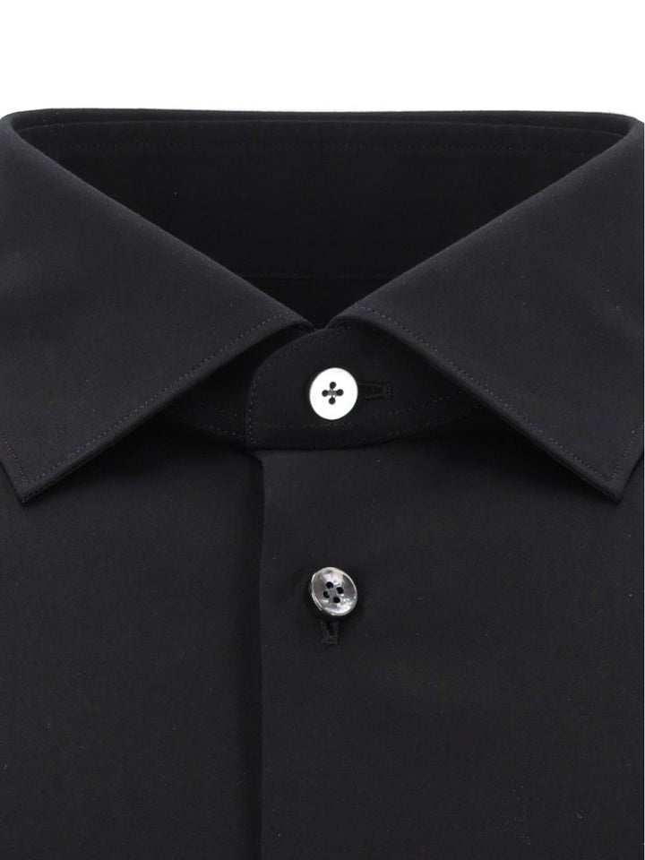 Ermenegildo Zegna Trofeo Cotton Shirt Shirts - Black | 89c507cc188910b5c4b1946e719af5245b2f269a
