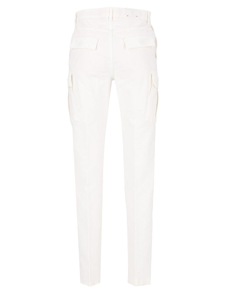 Eleventy Cargo Pants Trousers - White | 758f13a6a1d427a4c94843ef65f1367262f06610