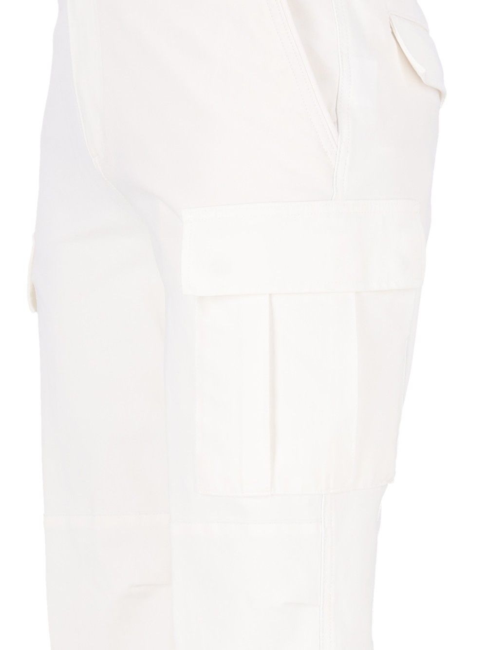 Eleventy Cargo Pants Trousers - White | d22f6ec23f87cf203d19d7dedec0e86a4afedf0f
