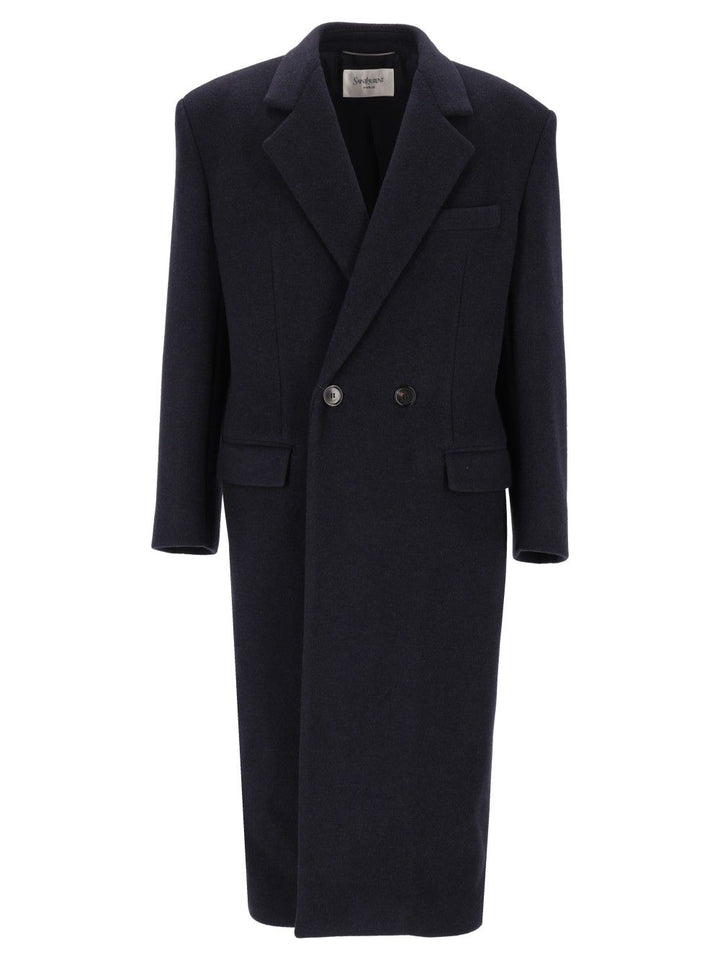 Saint Laurent Manteau Base Vintage Coats - Blue | 7881b17969603163cac551e01e4cb068004af816