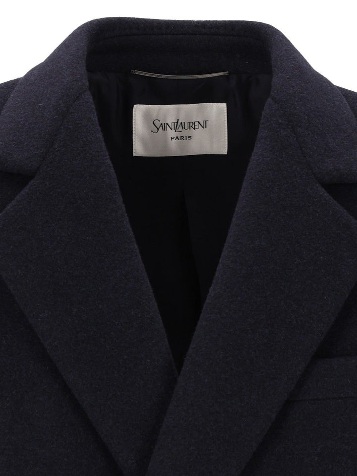 Saint Laurent Manteau Base Vintage Coats - Blue | 47e74d8d3222b65032ab3973972b38b955d751c2