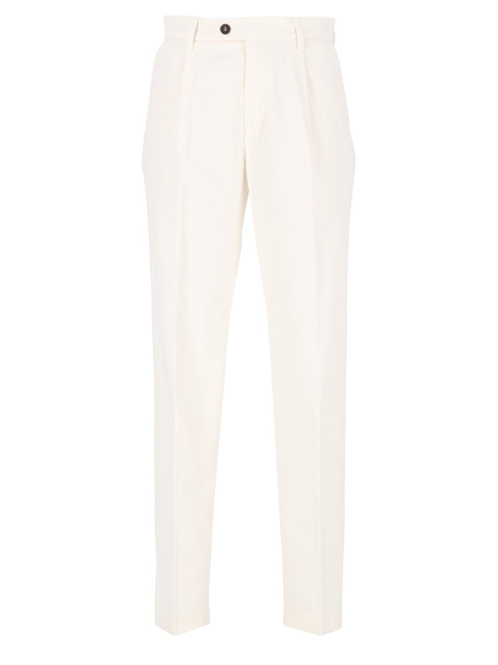 Eleventy Pleated Pants Trousers - White | c8edaad4d0033654254e996addba03648beaa8e3