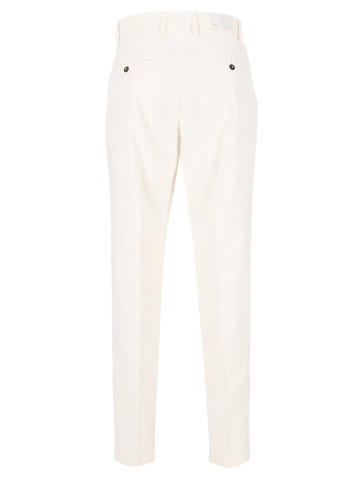 Eleventy Pleated Pants Trousers - White | 927eedc942726867485dca6b3369c08e1fce9bef