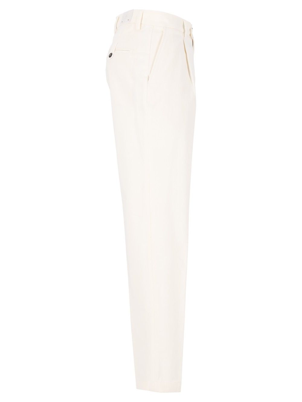 Eleventy Pleated Pants Trousers - White | 71ce4dd752a494a63f755c0c5f7c0097c4ed6d0a