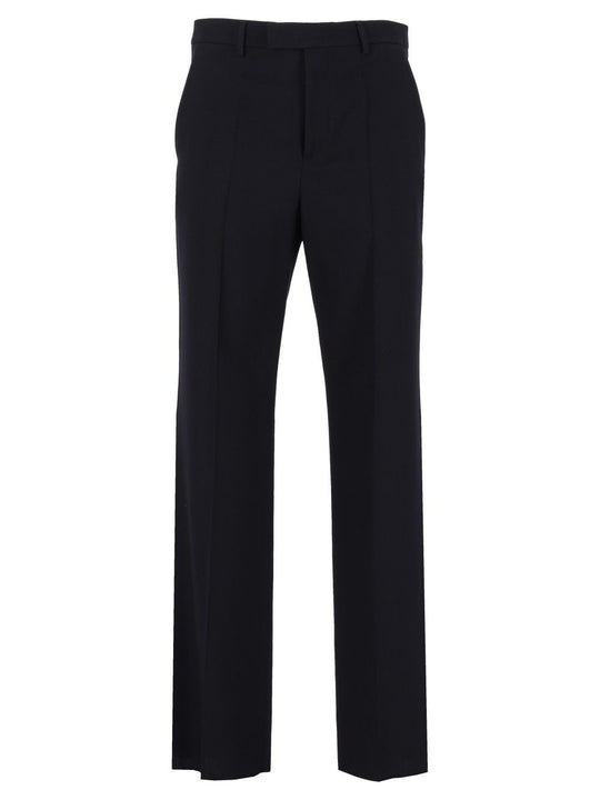 Pantalone | Formalwear | Wool Natte' Trousers Blue