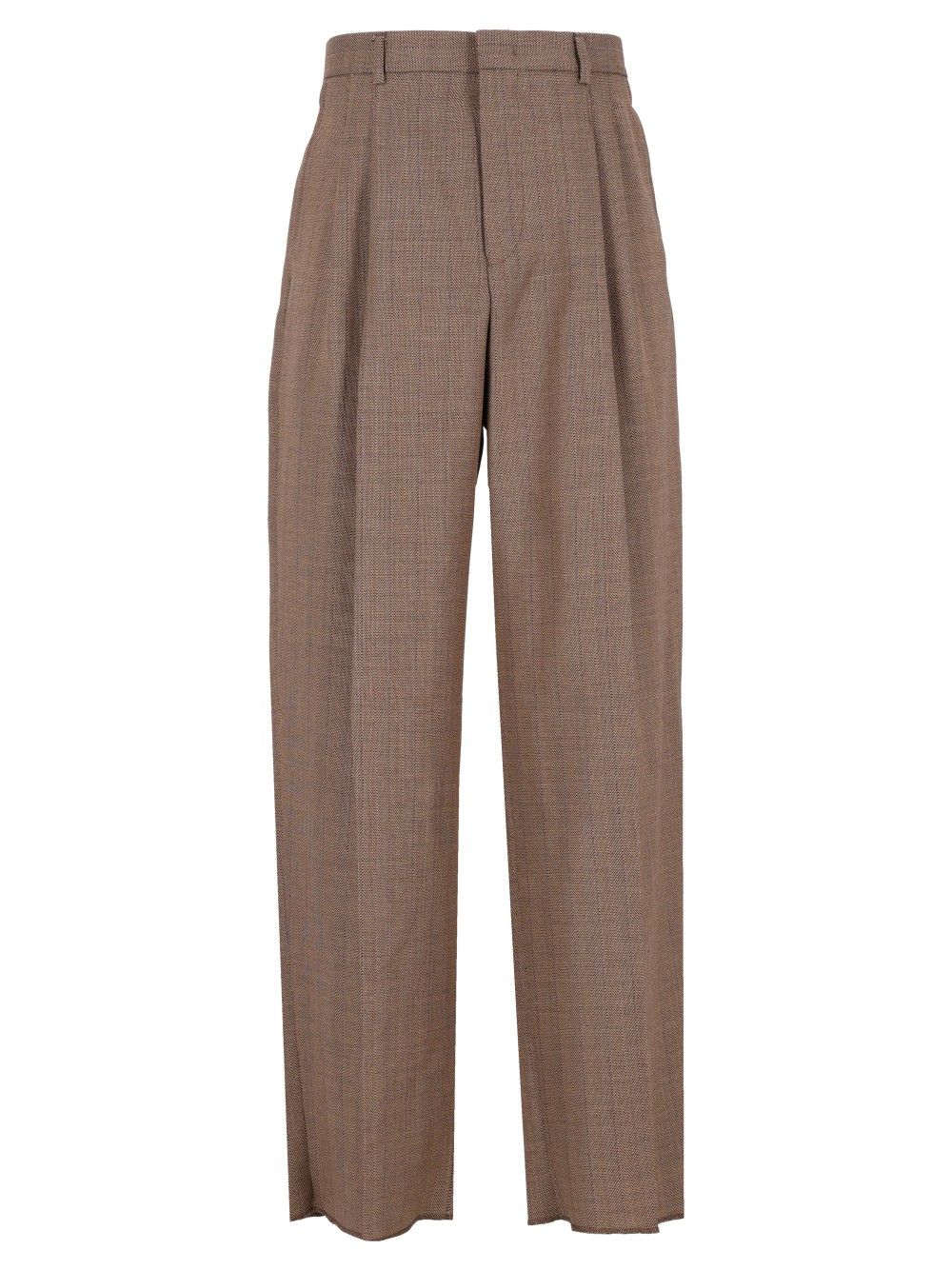 Emporio Armani Baggy Trousers - Beige | f8b1175b4cae2a7d53dde9ca1258f3702268fd93