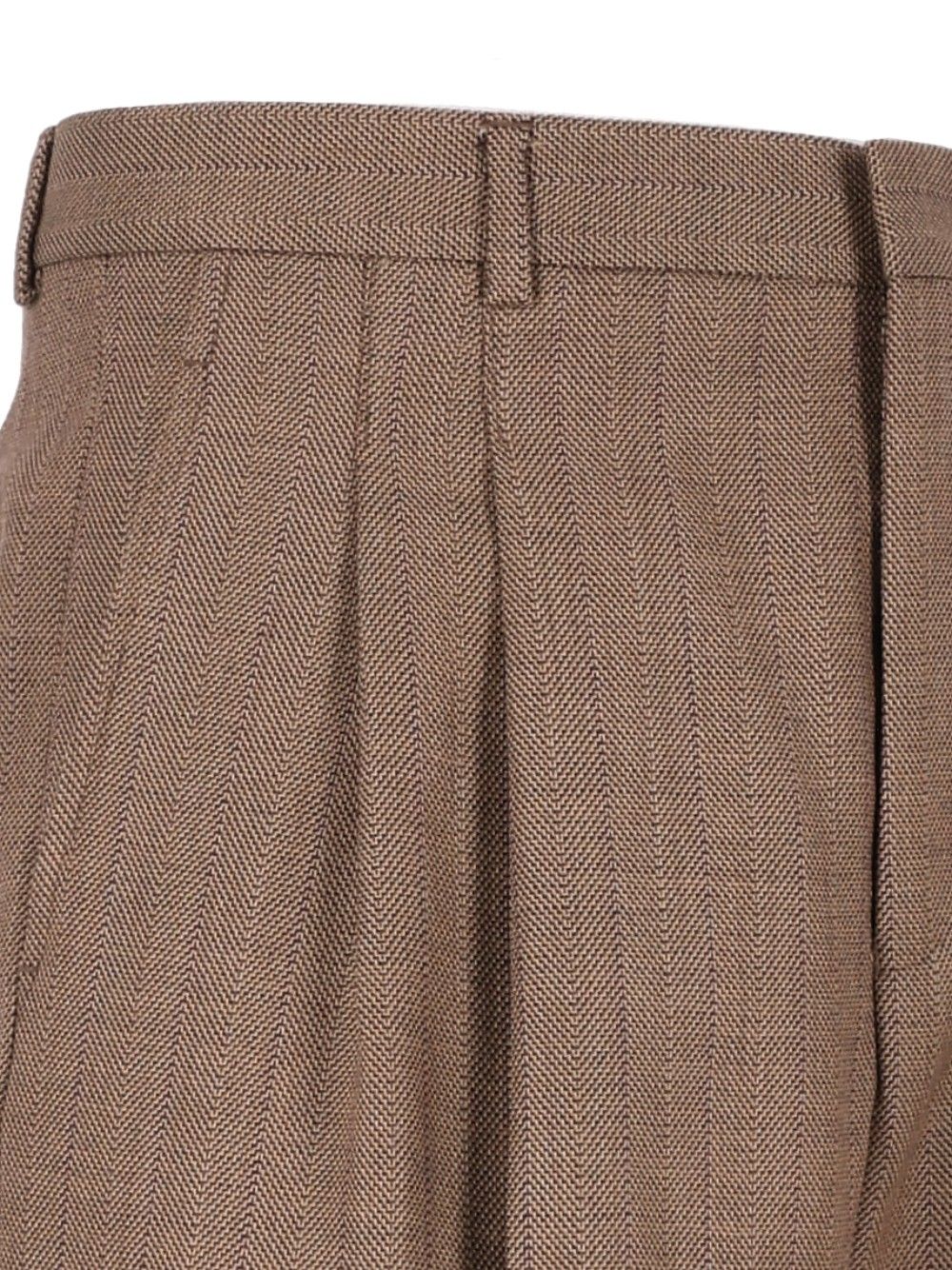 Emporio Armani Baggy Trousers - Beige | 22700aee6b34f032fbe485bf33a5f8eb0505e670