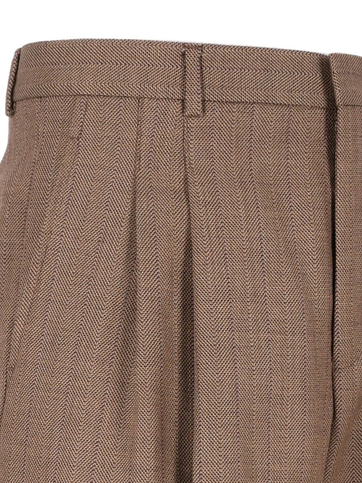 Emporio Armani Baggy Trousers - Beige | 22700aee6b34f032fbe485bf33a5f8eb0505e670