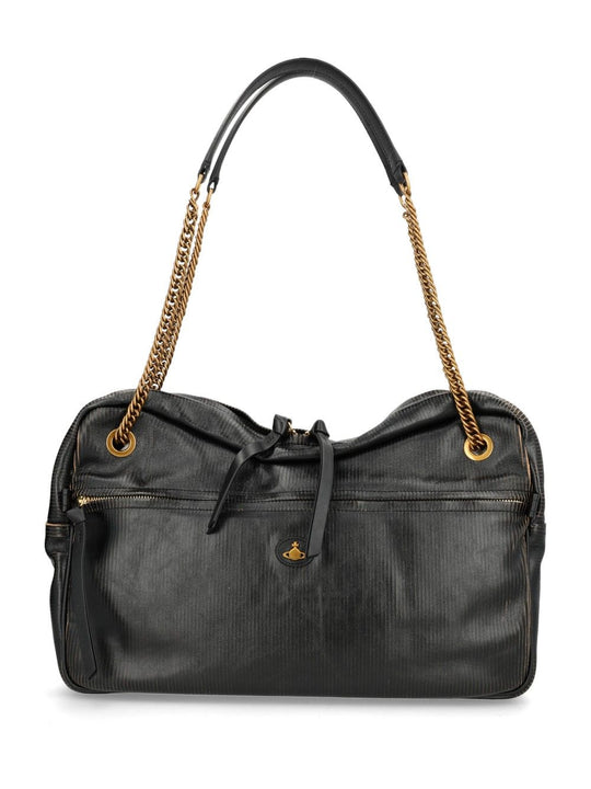 Dolce Large Shoulder Bag Shoulder Bags Black