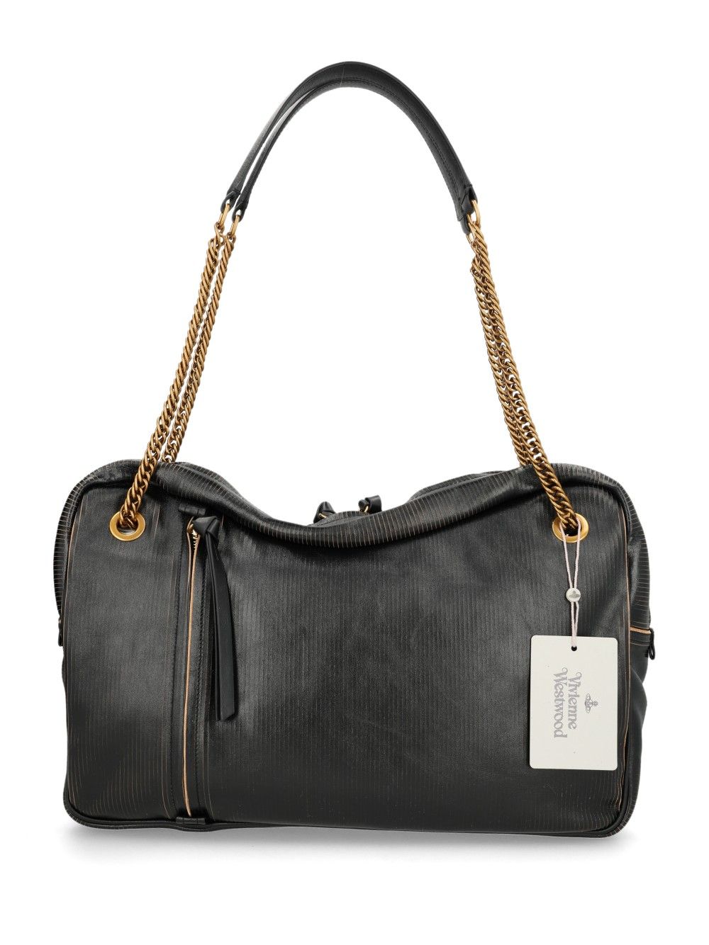 Vivienne Westwood Dolce Large Shoulder Bag Shoulder Bags - Black | 8abe152e2c6f5bccdc4fc7e570b5aba2de94fd13