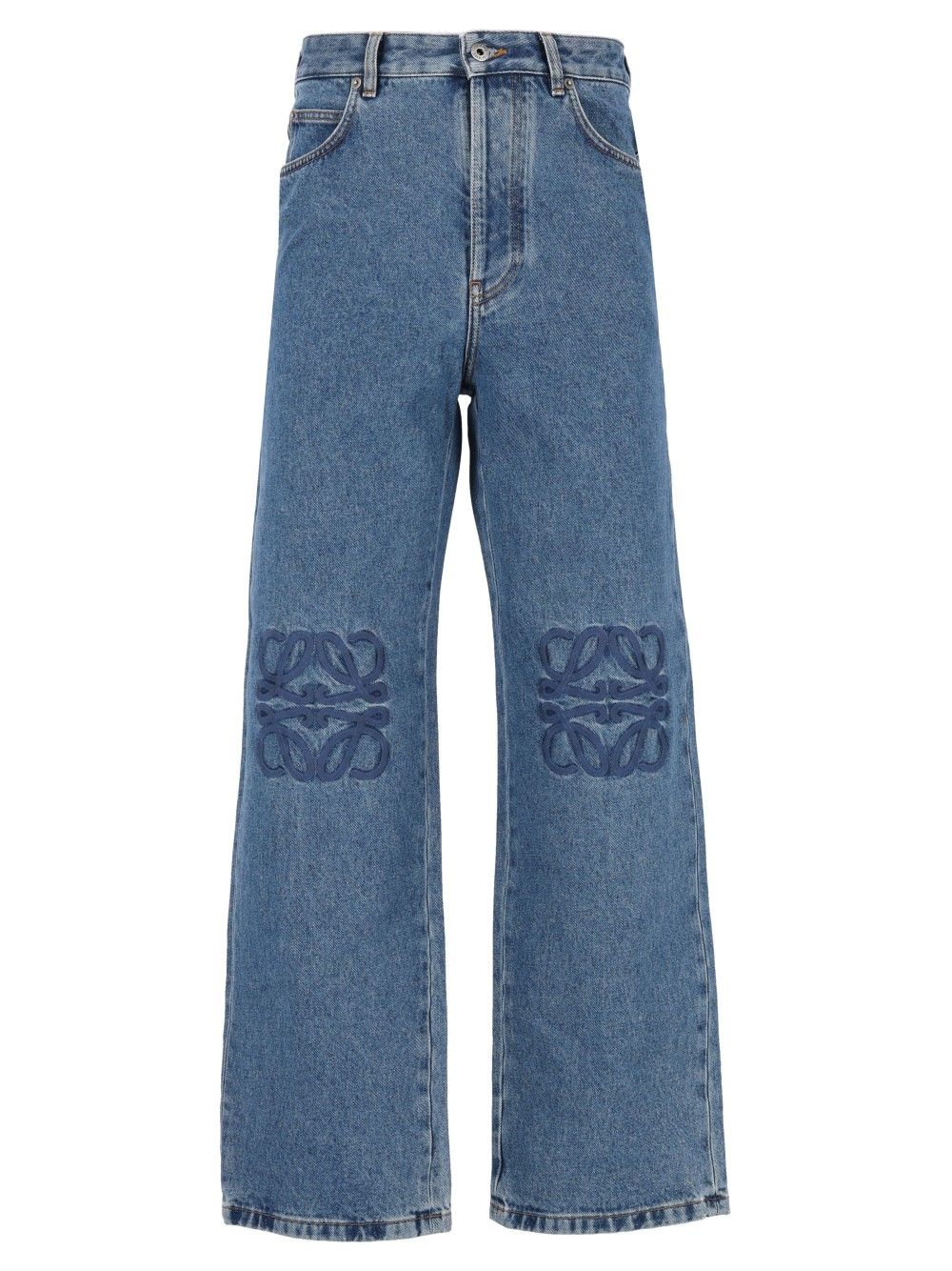 Loewe Anagram Baggy Denim Jeans - Blue | 1a1598bfdda518d617d8996a21c61963bc83750c