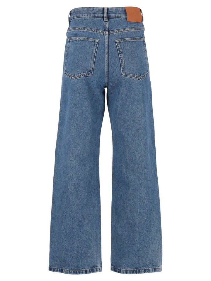 Loewe Anagram Baggy Denim Jeans - Blue | 35bccf4fa758320fba2479fb74cf4f402f190ce6