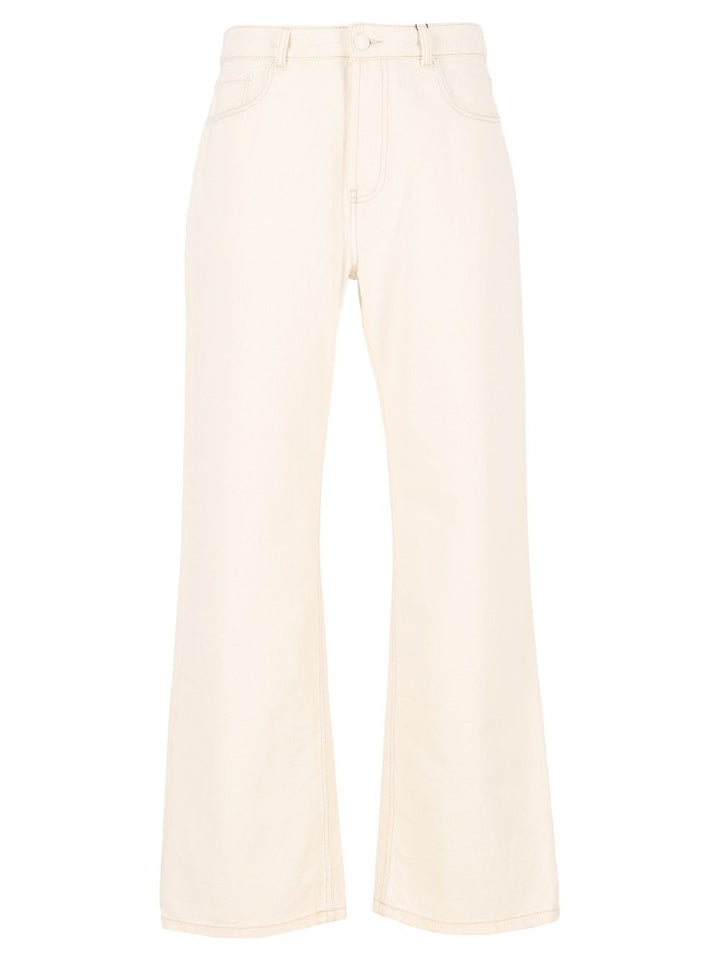 Ami Large Fit Jeans - White | 11e21c5909a47ee318f099741ecdad5993e1b68f