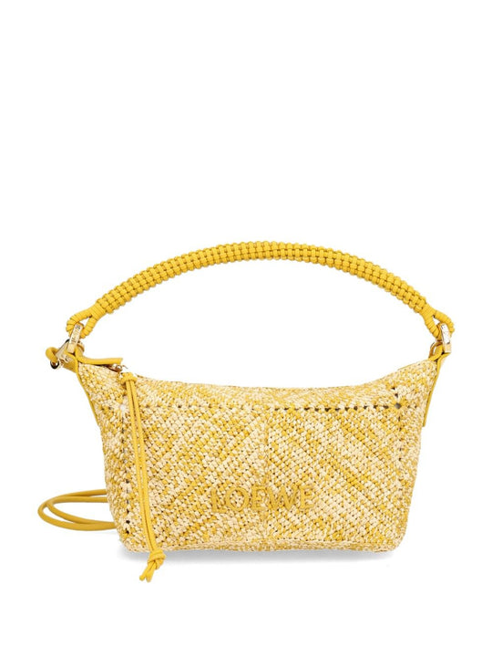 Cala Mini Bag In MéLange Raffia Handbags Yellow