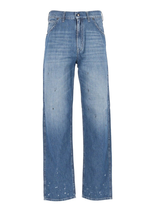 Treated Denim Jeans Blue