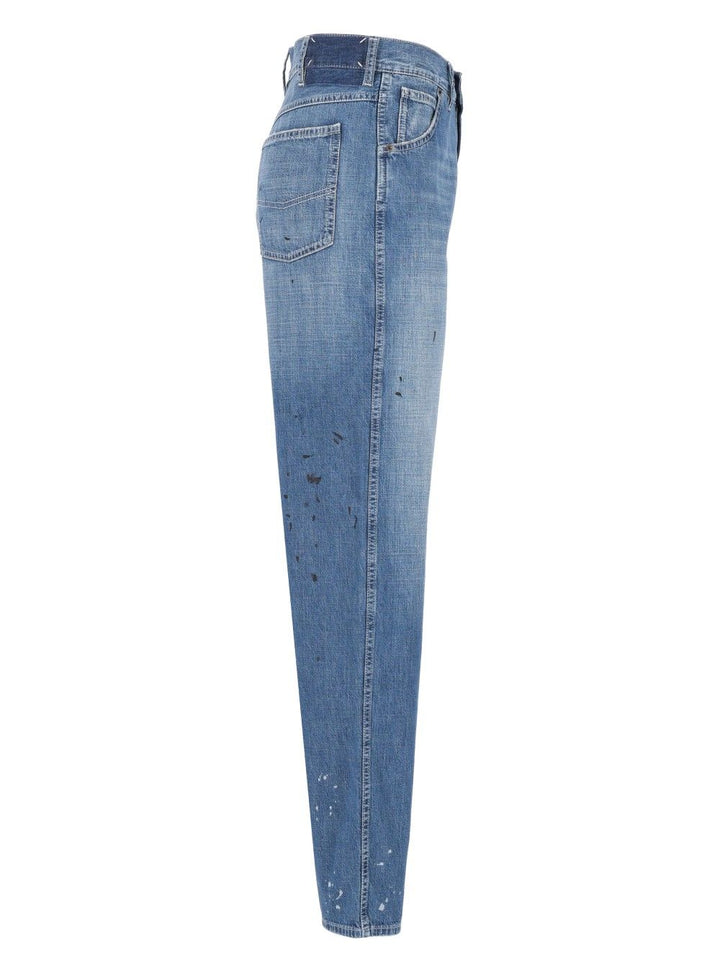Maison Margiela Stained Denim Trousers Jeans - Light blue | cbc59424915ddf61dfad8ecbd8b3979ca7b6e260