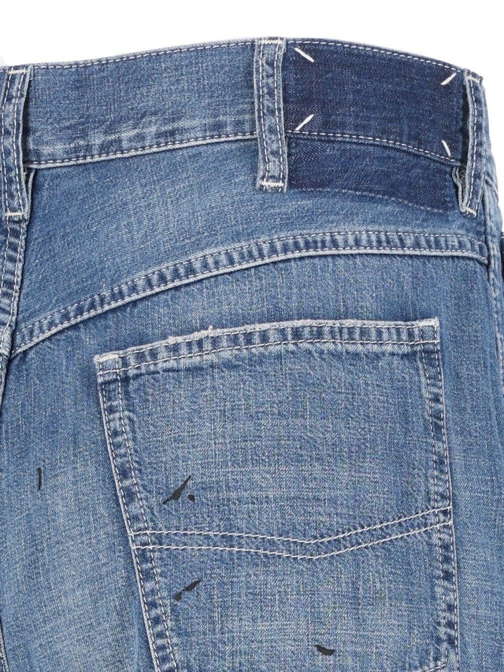 Maison Margiela Treated Denim Jeans - Blue | 12f7bbf57a3c8fb1670803209c9f33bf398828d7