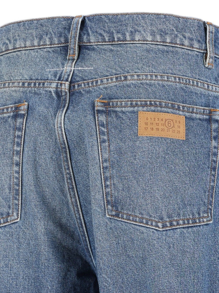 Mm6 Maison Margiela Straight Leg Jeans - Blue | 15a66a20a3f59e1fa556f9e01abbdf50712b0ea8