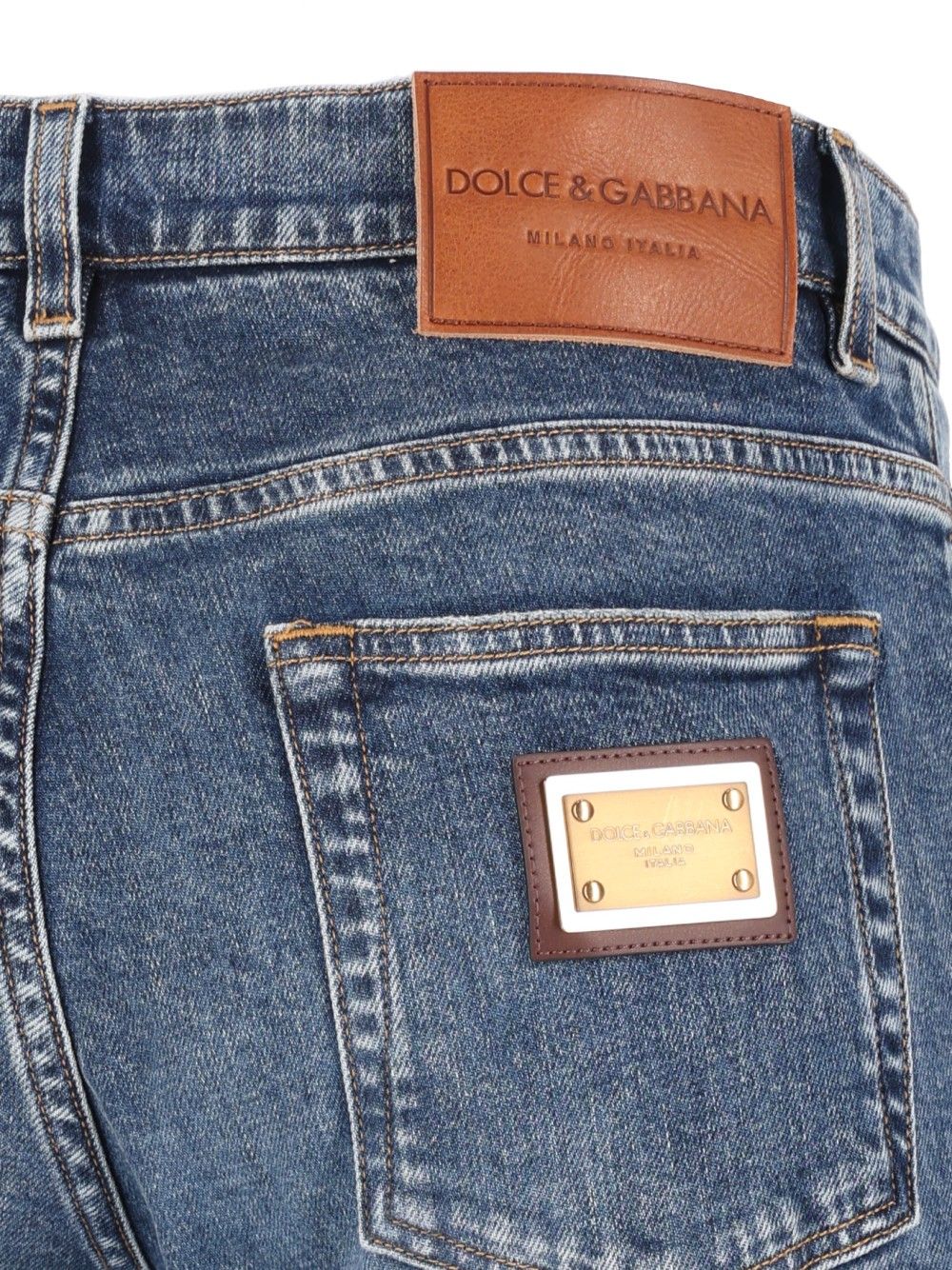 Dolce & Gabbana Denim  Straight Trousers Jeans - Blue | df2e471b028eab02653596a403902acdedb03ac3