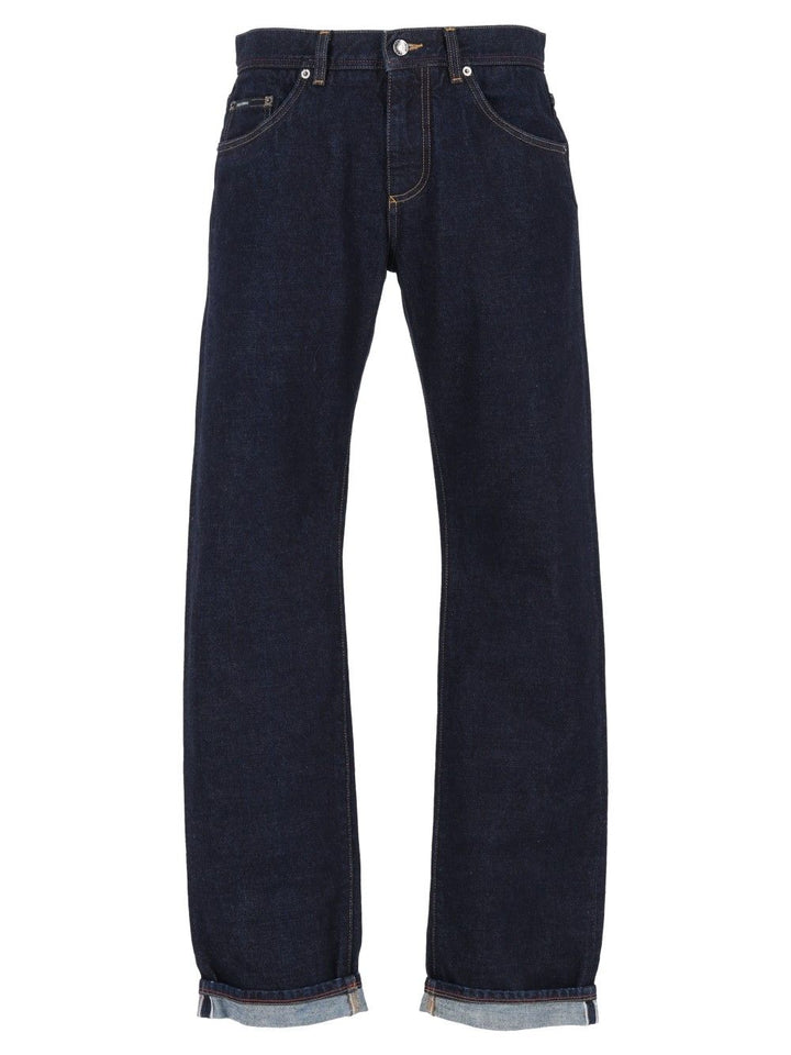 Dolce & Gabbana Jeans With Embroidery Trousers - Blue | 04a4fa42b516d503ad80ea6949b796d0c022b790