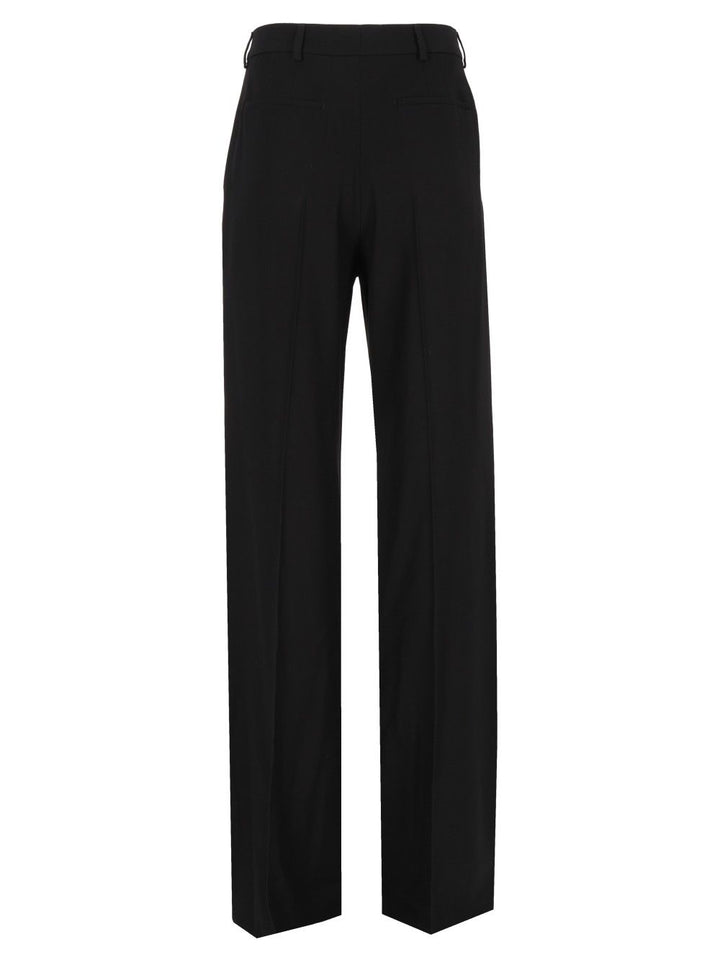 Saint Laurent Flowing Trousers - Black | 947f58b89a3e3da9d14dea44339212026c7afa67