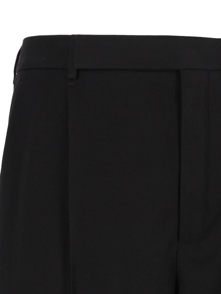 Saint Laurent Flowing Trousers - Black | 9a0ccfc6e4ae3d80c131bb8494a025a4e729e3b1