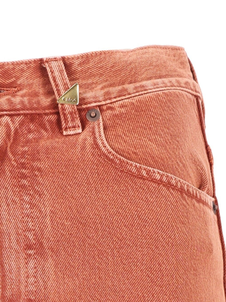 Chloe' High-Waisted, Straight-Leg Jeans - Brown | 19a9006cf15ff1dfb6f44e92c735e9db37a779ea