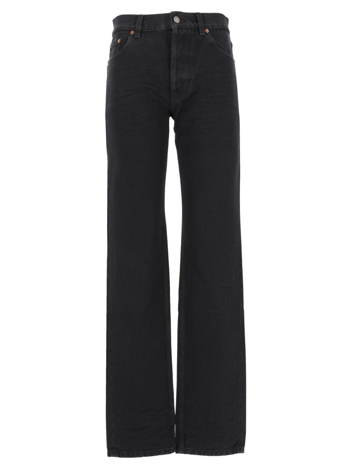 Saint Laurent Straight Jeans - Black | 349332631d52a400265a828cb994d9c3709511ab
