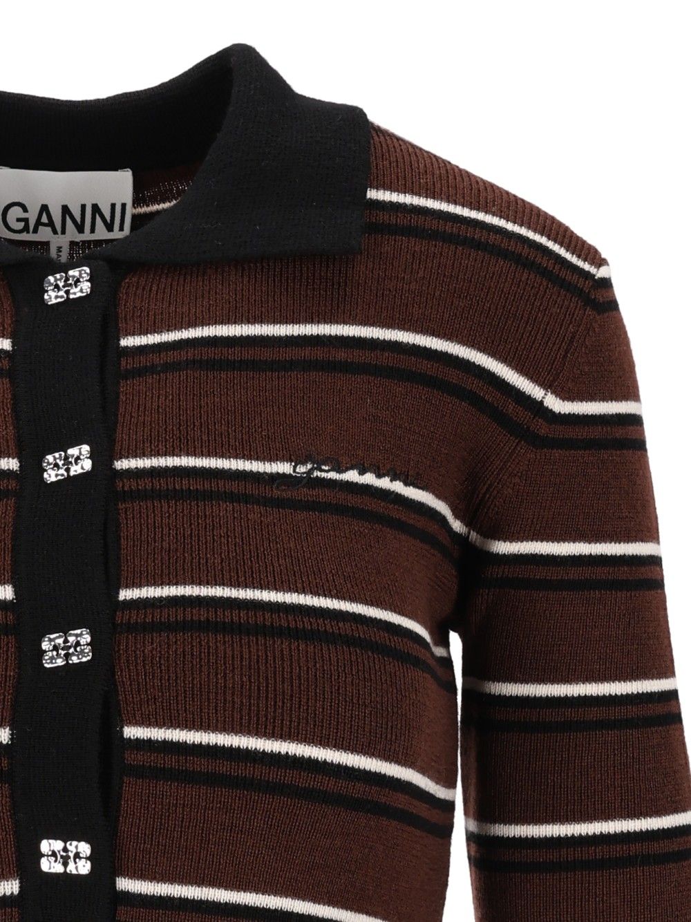 Ganni  Polo shirt - Multicolor | 3d87d5404372817f3448df3775f03d1ac11ea942
