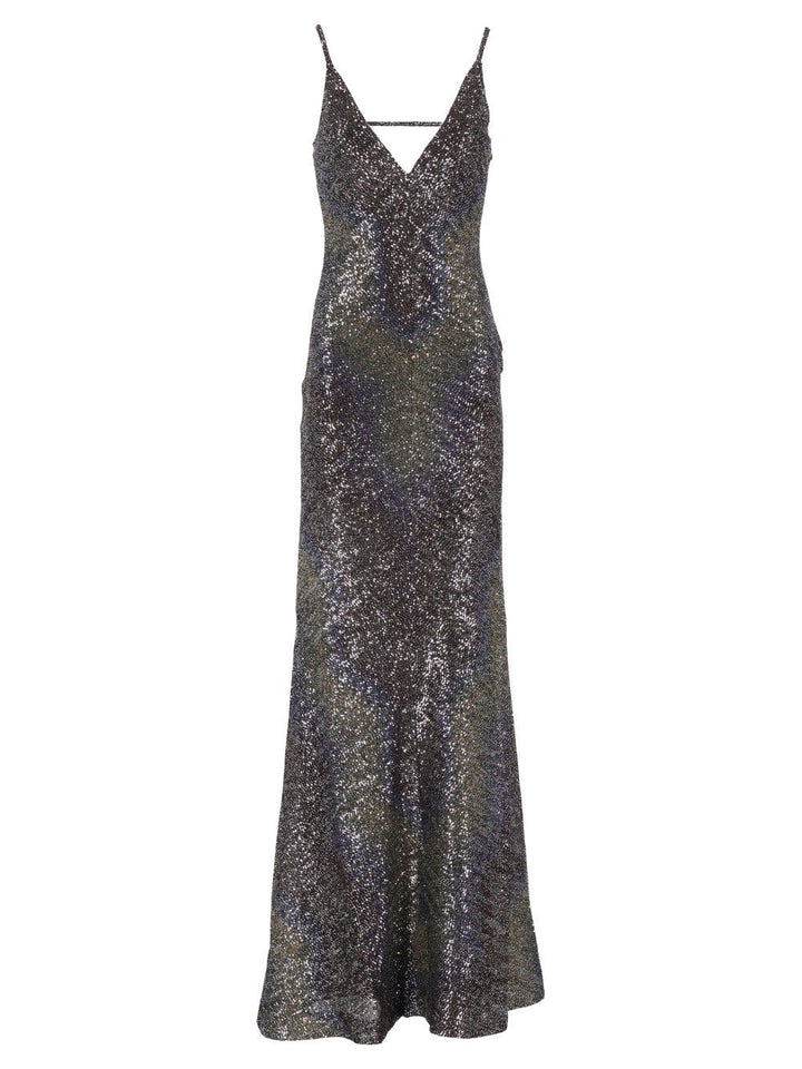 Missoni Long Dress With Low Back And Sequins Dresses - Multicolor | f1a3a8648522d1063b129ee332492d7acefa45a7