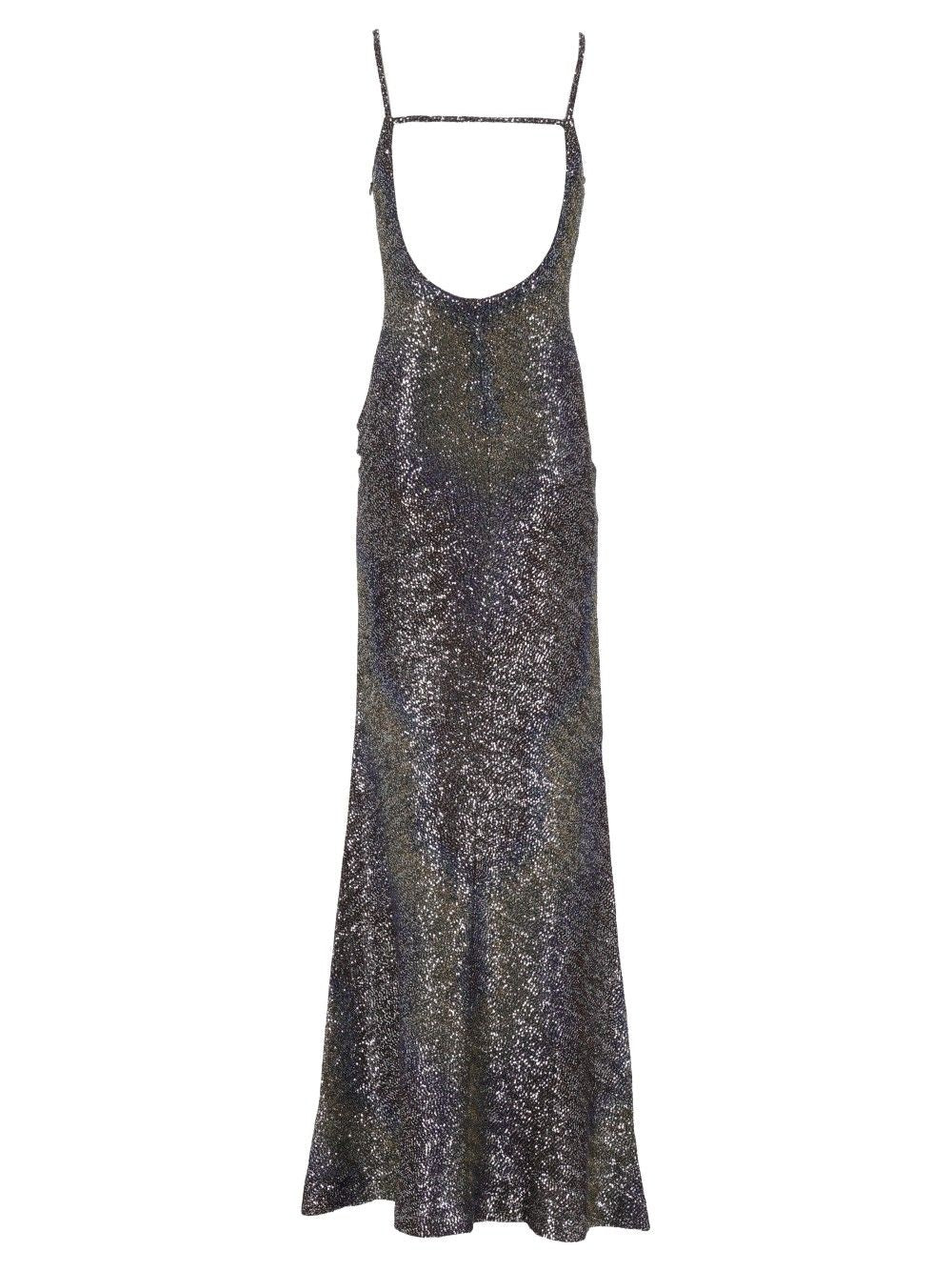 Missoni Long Dress With Low Back And Sequins Dresses - Multicolor | 43630e2872316d81db329b08468f09dfec76c4a4