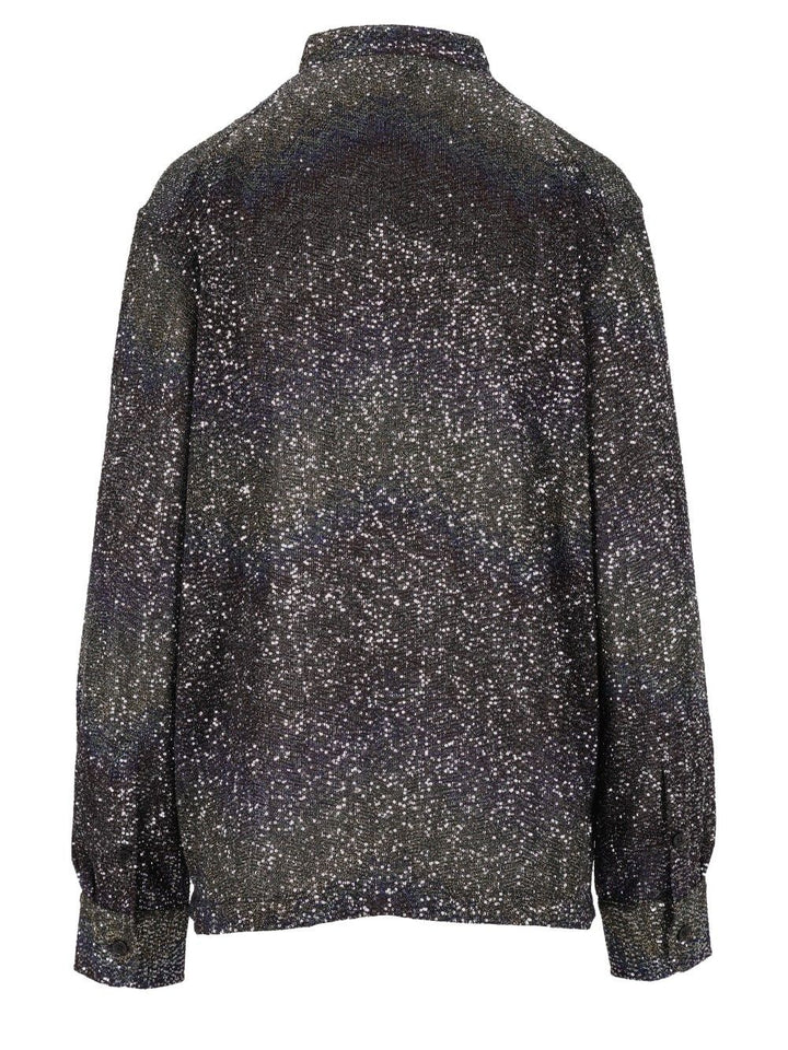 Missoni Oversized Shirt With Sequin Appliqué Shirts - Multicolor | 4aab09a2bbfdd2c6b8d56f3bf4f0a6f5724e13fb