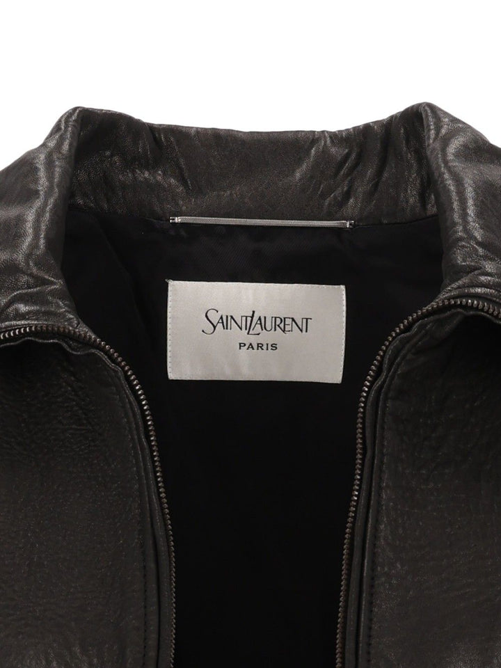 Saint Laurent Balloon Lambskin Jacket Jackets - Black | 0191a0dcf1958194b6a6159d7f449d61f43ea647