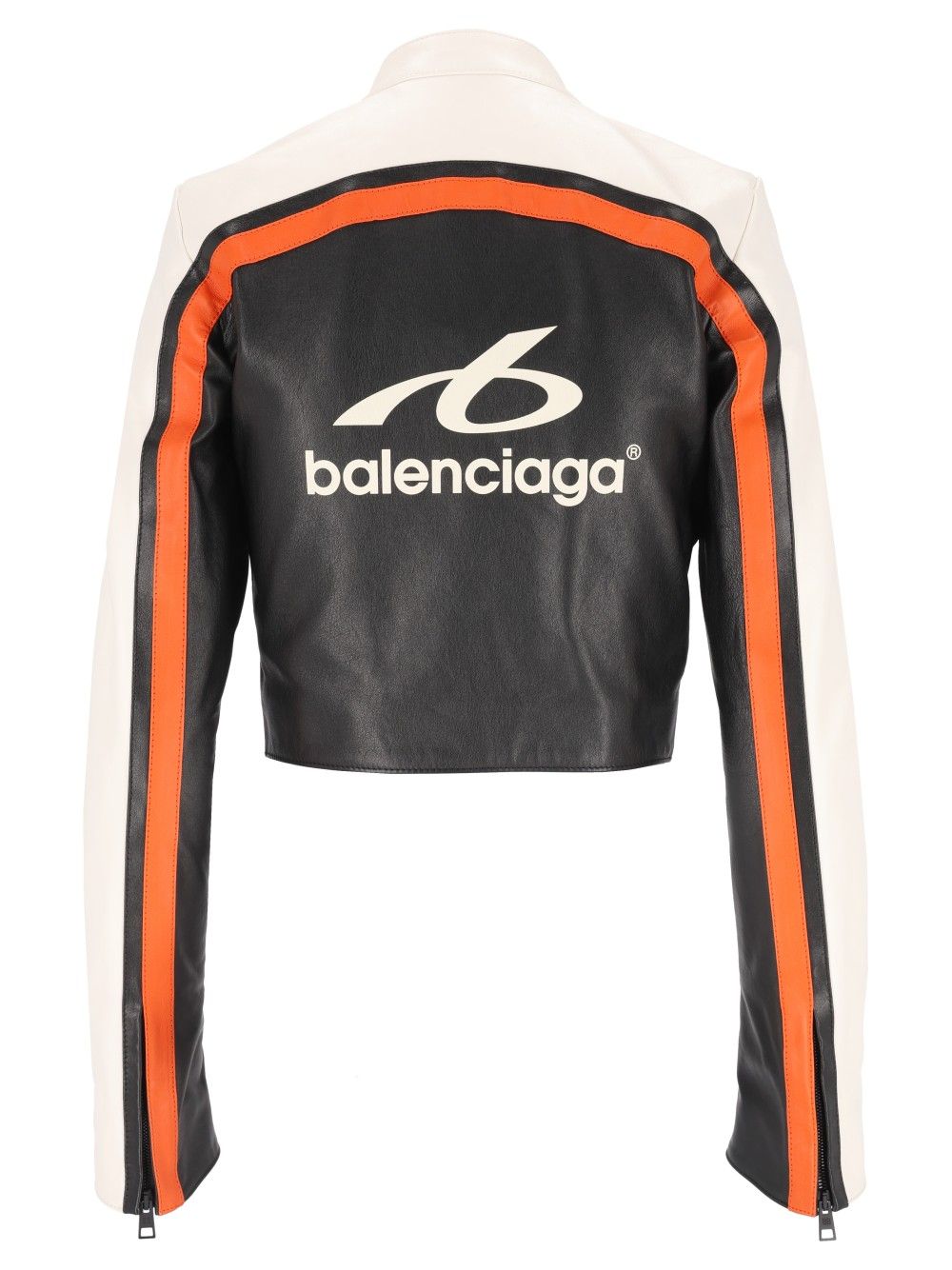 Balenciaga Fitted Leather Biker Jacket Jackets - Black | e54d6a1298f954986b80fba3743948c36288453f