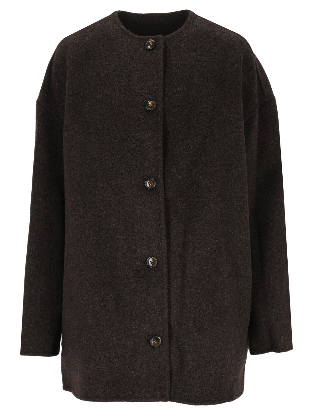 Loulou De Saison Dunne Oval Short Coat Coats - Brown | 8de6326a8a8a65452fd5c7df0821325231b4b7e1