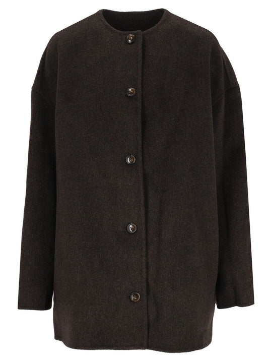 Dunne Oval Short Coat Coats Brown