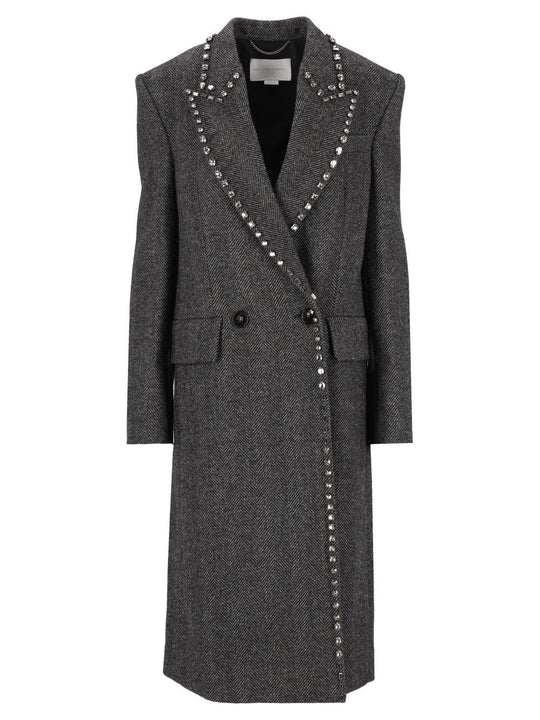 Embellished Coat Coats Grey