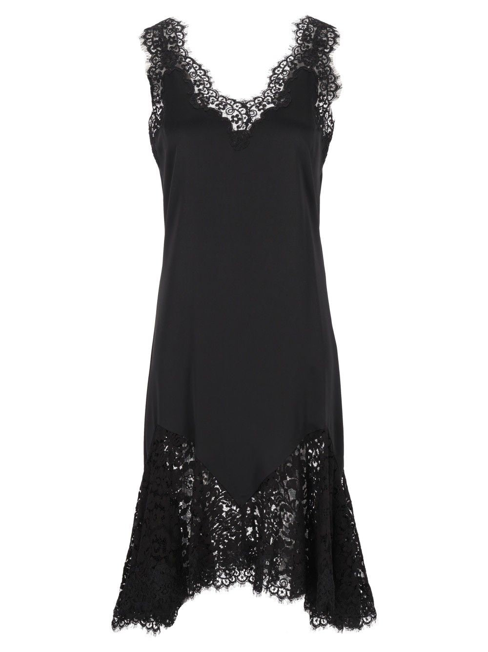 Stella Mccartney Dress With Lace Details Dresses - Black | ca3d30d928f5e18f54d8e517f1a689f3bbaa72ae