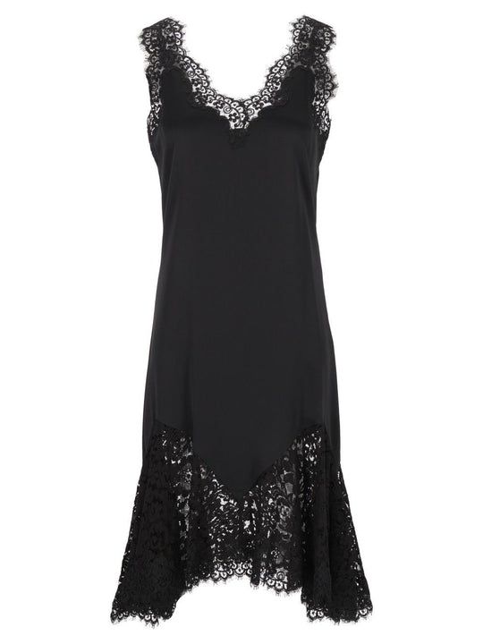 Dress With Lace Details Dresses Black